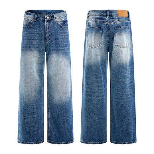 Damen Jeans mit hohem Bund und weitem Bein im Vintage-Look Nord Taschen