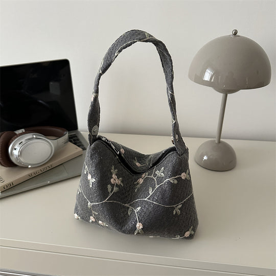 Damen elegante Handtasche mit floralen Stickereien Nord Taschen