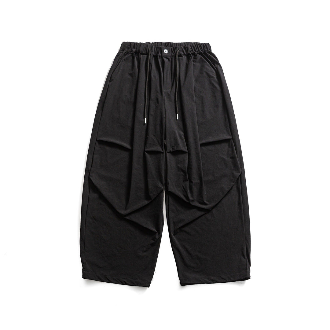 Damen Weite Cropped-Cargo-Culotte mit Tunnelzugbund und Falten-Detail Nord Taschen