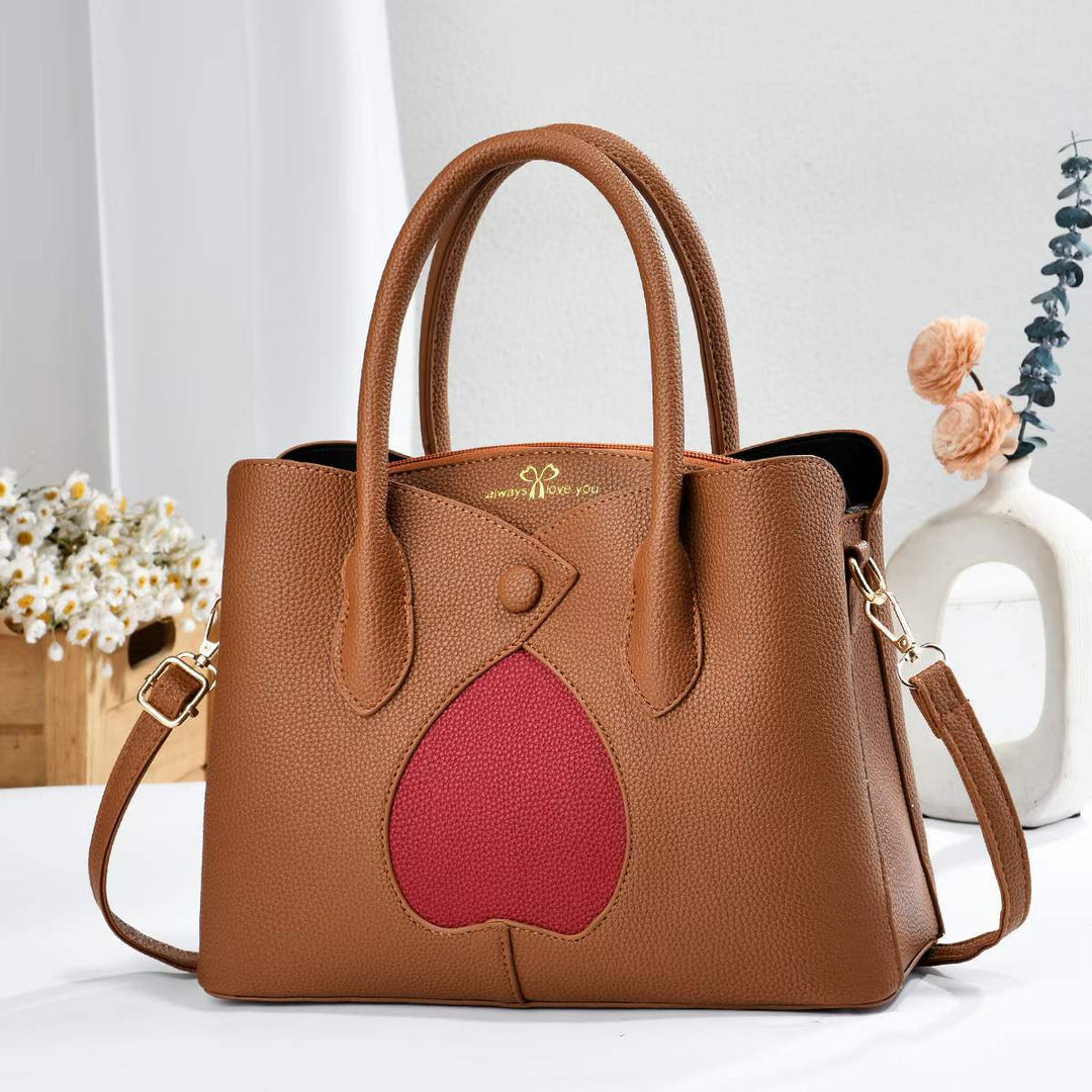 Damen elegante Handtasche mit einzigartiger Herz-Applikation Nord Taschen