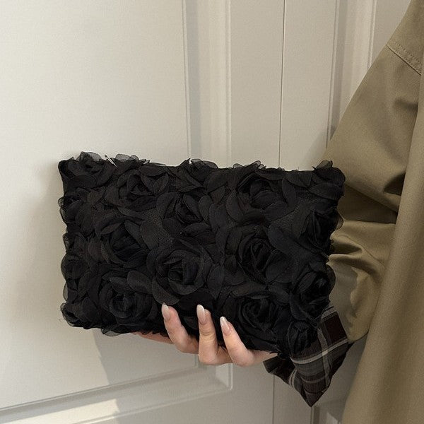 Damen romantische Clutch-Tasche mit floralen Akzenten Nord Taschen