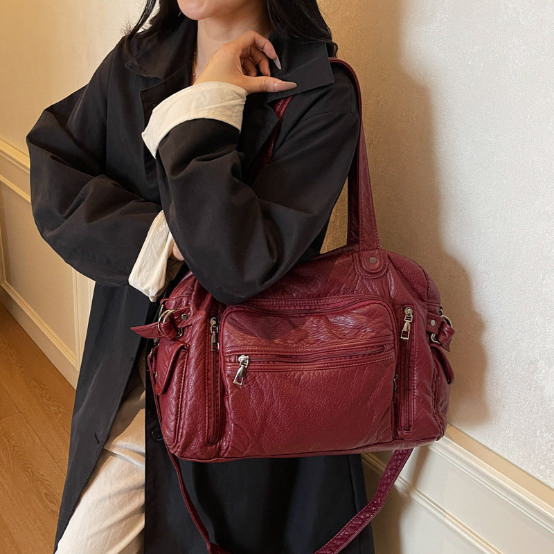 Damen Hobo-Tasche mit großzügigem Stauraum und praktischen Reißverschlussfächern Nord Taschen