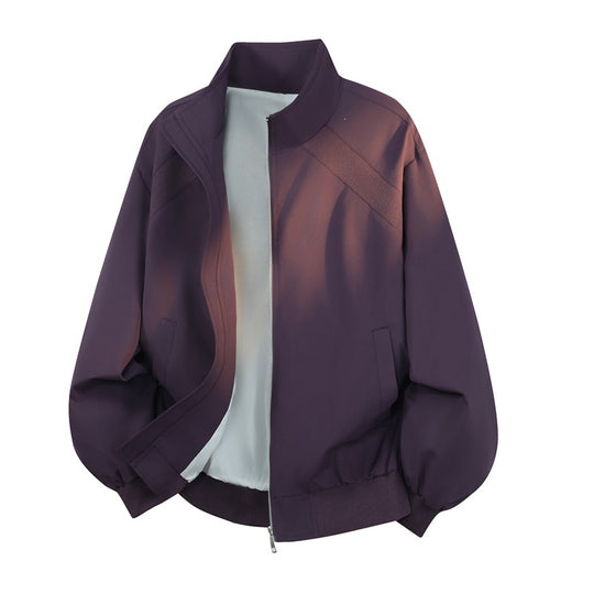 Damen Blouson‑Jacke im Oversize‑Schnitt mit Ballonärmeln, Stehkragen & elastischem Bund Nord Taschen