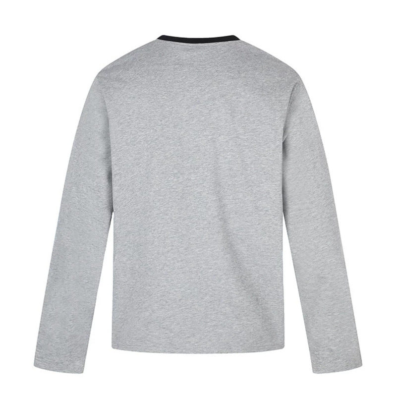 Damen Langarmshirt mit Vintage-Illustration, Kontrastkragen und Relaxed-Fit Nord Taschen