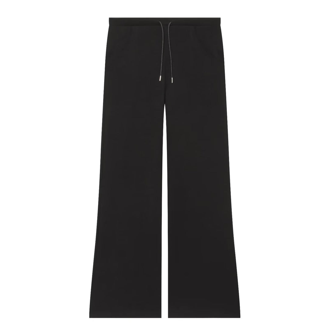 Damen Weite High‑Waist Jersey-Hose mit Tunnelzug und weitem Bein Nord Taschen