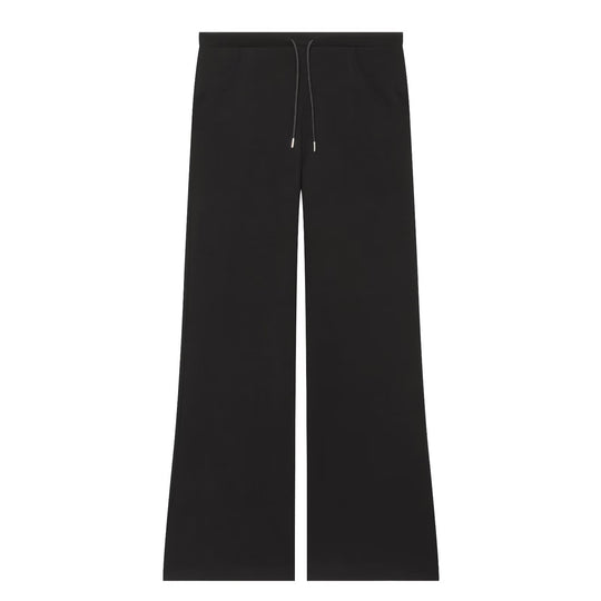 Damen Weite High‑Waist Jersey-Hose mit Tunnelzug und weitem Bein Nord Taschen