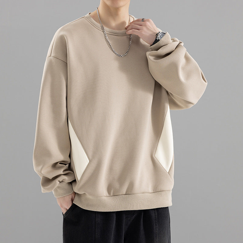 Herren Oversized Sweatshirt mit kontrastierenden Seitentaschen und weichem Fleecefutter Nord Taschen