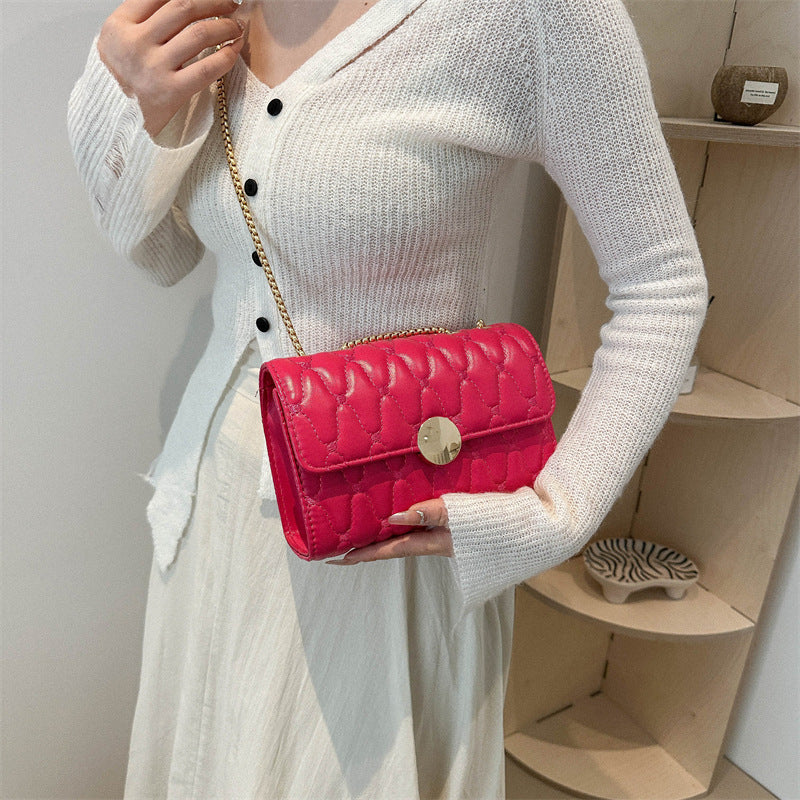 Damen Clutch-Tasche aus hochwertigem Leder mit Kettenriemen Nord Taschen