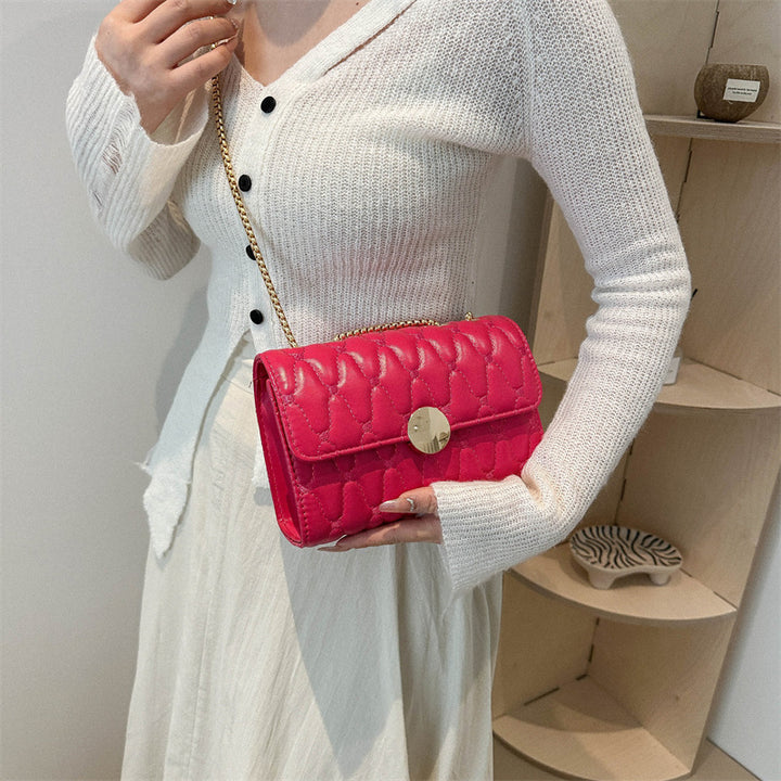 Damen Clutch-Tasche aus hochwertigem Leder mit Kettenriemen Nord Taschen