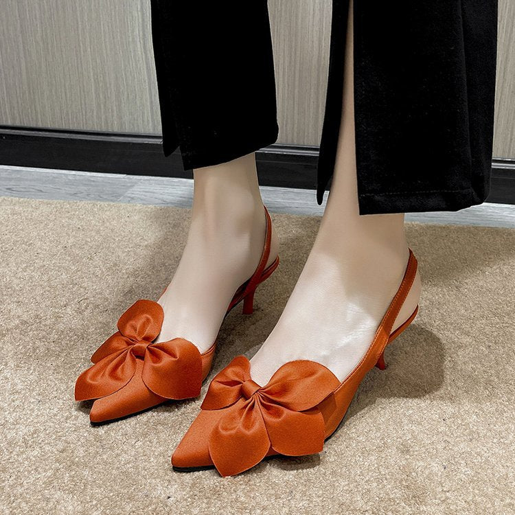 Damen elegante Slingback-Pumps mit Zierflügeln Nord Taschen