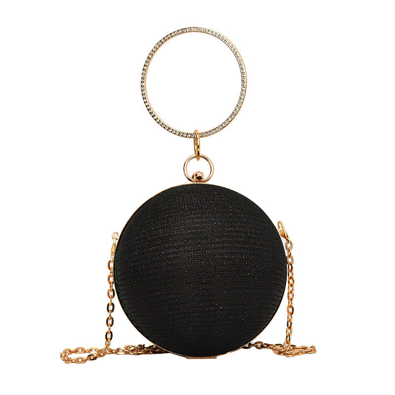 Damen Clutch mit schimmerndem Kettenhenkel Nord Taschen