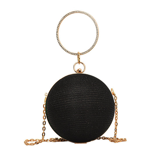 Damen Clutch mit schimmerndem Kettenhenkel Nord Taschen