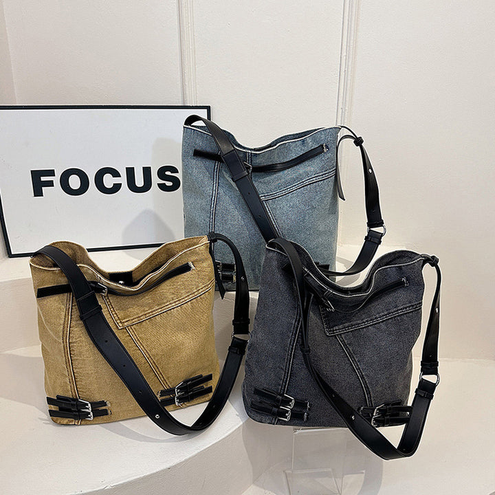 Damen Hobo-Tasche aus hochwertigem Denim mit eleganten Details Nord Taschen