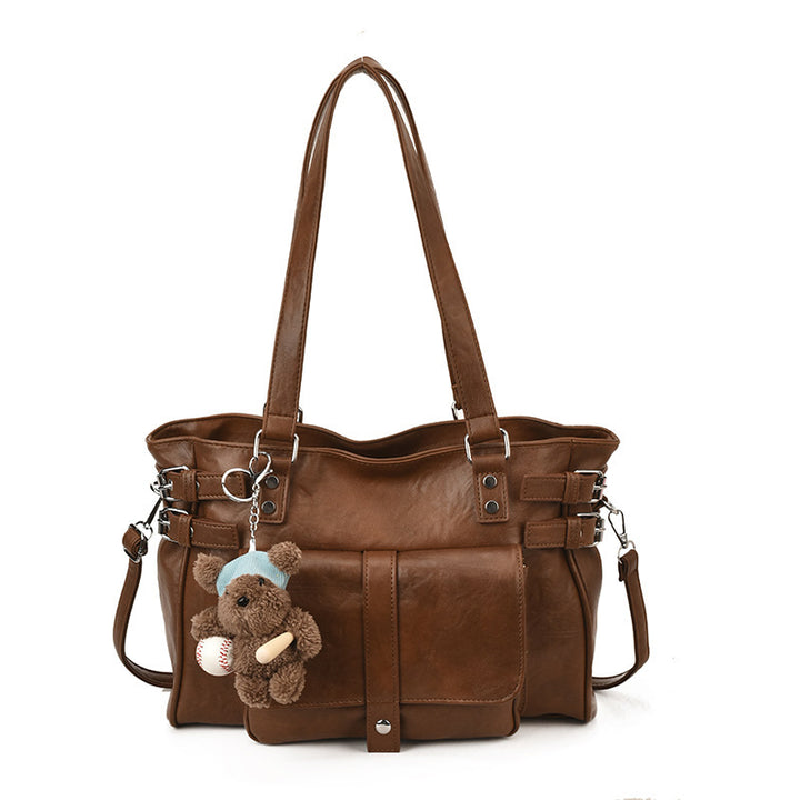 Damen Henkeltasche mit eleganten Schnallenakzenten und geräumigem Innenraum Nord Taschen