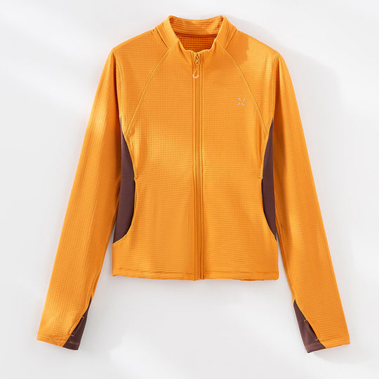 Damen Atmungsaktive Sportjacke mit Stehkragen, Raglanärmeln und Stretch-Einsätzen Nord Taschen