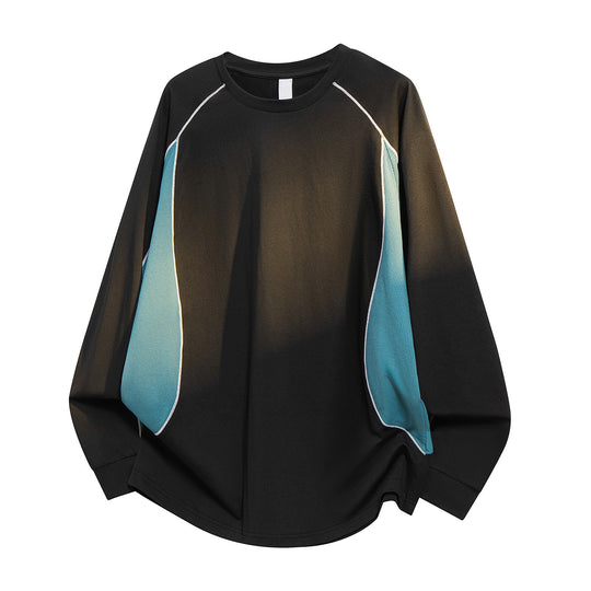 Damen Oversize-Langarmshirt mit Raglanärmeln, atmungsaktiven Seiteneinsätzen und Rundhalsausschnitt Nord Taschen