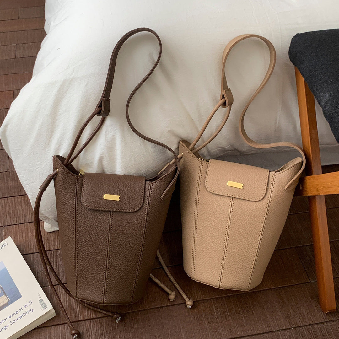 Damen Beuteltasche mit modernem Kordelzug und edlem Design Nord Taschen