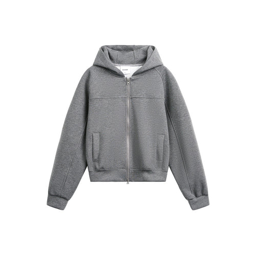 Unisex Kapuzen-Sweatjacke mit Zwei-Wege-Reißverschluss und Boxy-Schnitt Nord Taschen