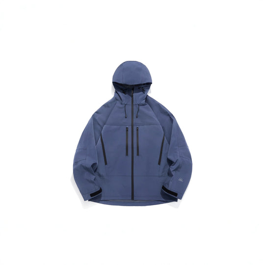 Unisex Technische Kapuzen-Outdoorjacke mit getapten Reißverschlüssen Nord Taschen