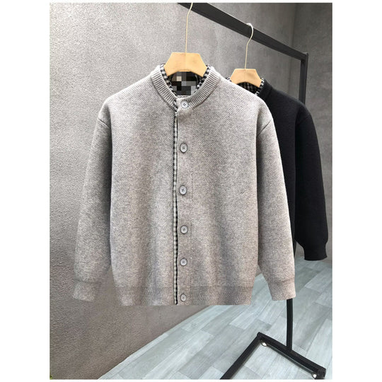 Herren Sweaterjacke mit Stehkragen Nord Taschen