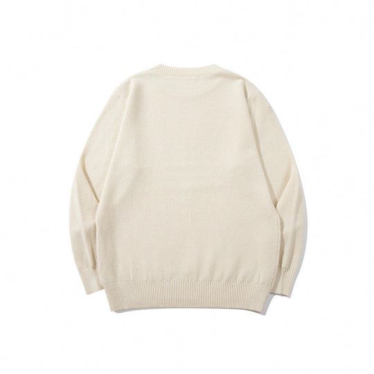 Unisex Boxy-Feinstrick-Pullover mit Waffelstruktur und geripptem Saum Nord Taschen