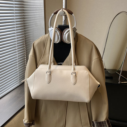 Damen elegante Handtasche aus strukturiertem Kunstleder mit abnehmbarem Schulterriemen Nord Taschen