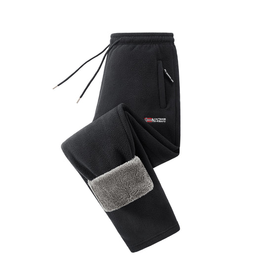 Damen Fleece-Jogginghose mit Teddy-Innenfutter und Reißverschlusstaschen Nord Taschen