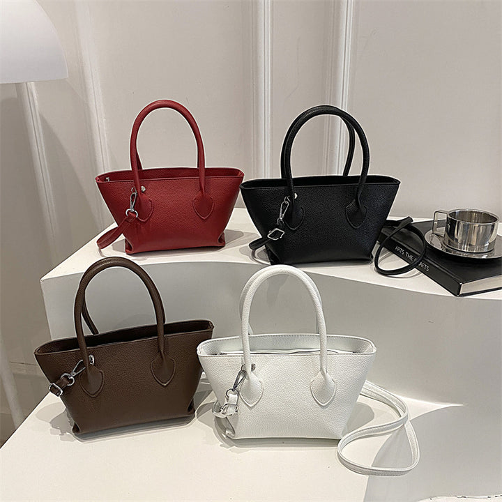 Damen Handtasche mit strukturiertem Kunstleder und abnehmbarem Schulterriemen Nord Taschen