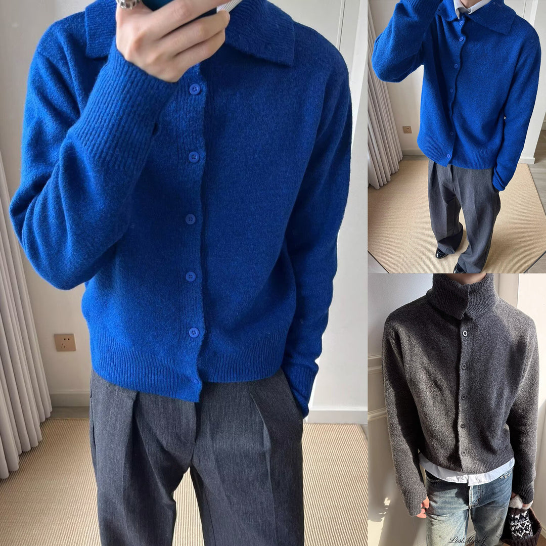 Herren Modische Strickjacke mit eleganter Knopfleiste Nord Taschen