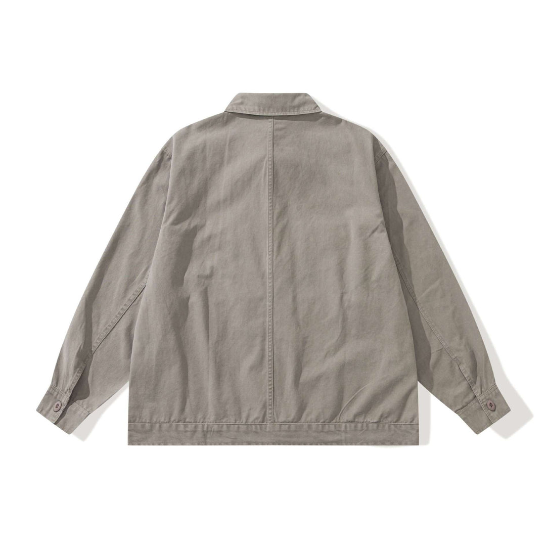 Herren Boxy-Canvas Utility-Blousonjacke mit großen Pattentaschen Nord Taschen