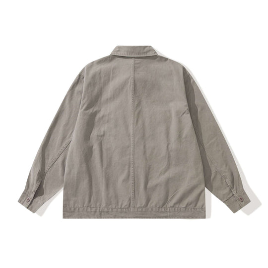 Herren Boxy-Canvas Utility-Blousonjacke mit großen Pattentaschen Nord Taschen