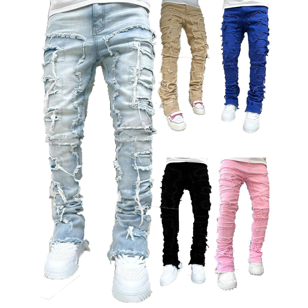 Herren lässige Ripped Jeans im modischen Schnitt