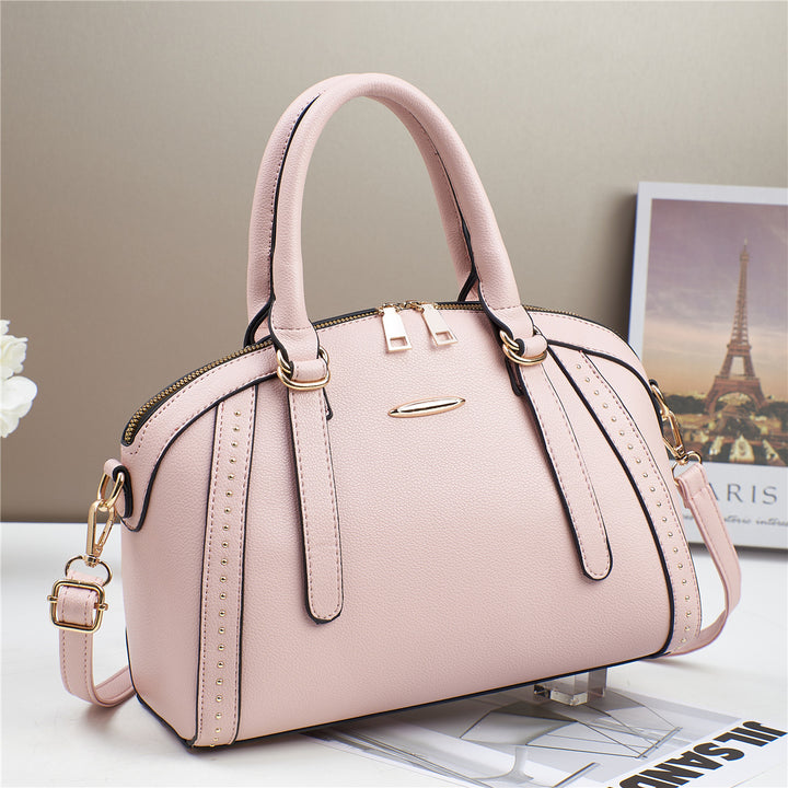 Damen Handtasche mit eleganten Nieten und verstellbarem Tragegurt Nord Taschen