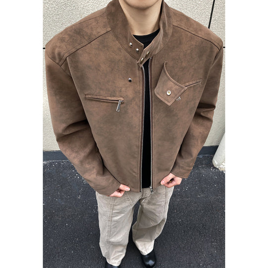 Herren Modische Overshirt Jacke Nord Taschen
