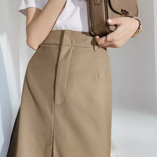 Damen Eleganter Midirock mit hohem Bund Nord Taschen