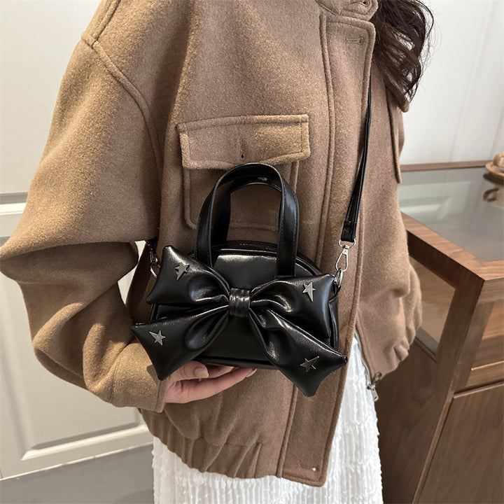 Damen Designer Handtasche mit verspieltem Schleifenakzent Nord Taschen