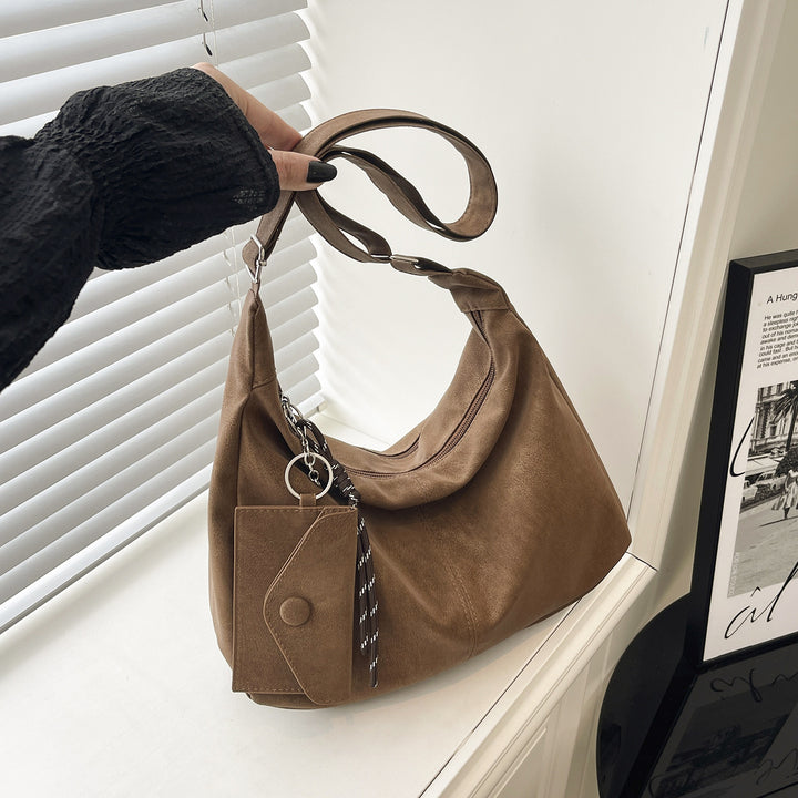 Damen elegante Hobo-Tasche mit abnehmbarem Münzfach Nord Taschen