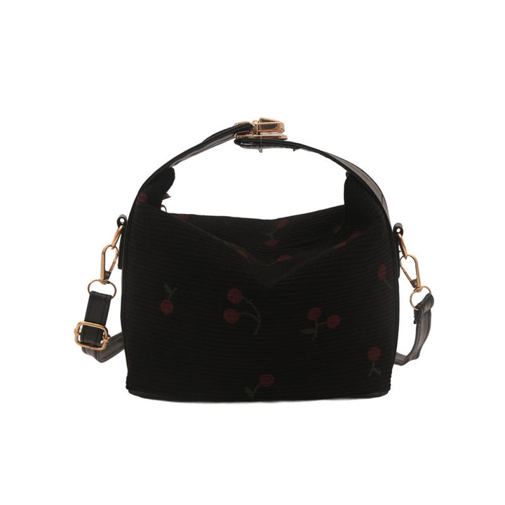 Damen Umhängetasche mit fröhlichem Kirschdesign und verstellbarem Schulterriemen Nord Taschen