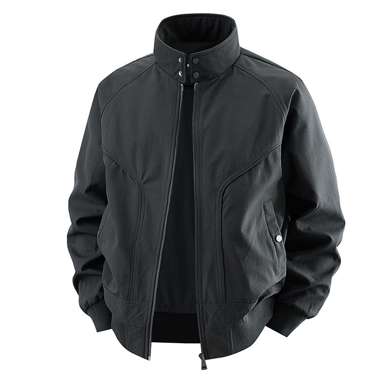 Men's  stretch canvas stand-collar utility bomber jacket Nord Taschen