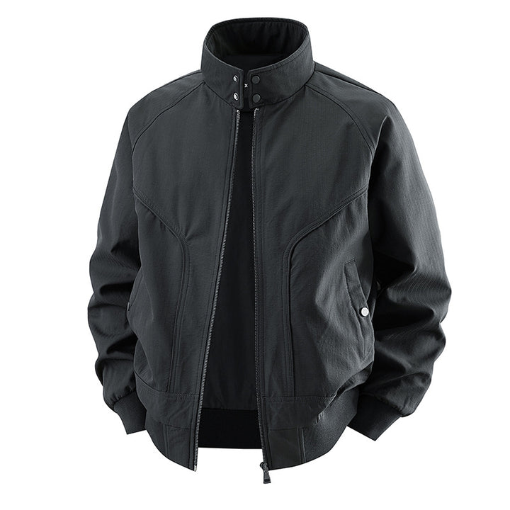 Men's  stretch canvas stand-collar utility bomber jacket Nord Taschen