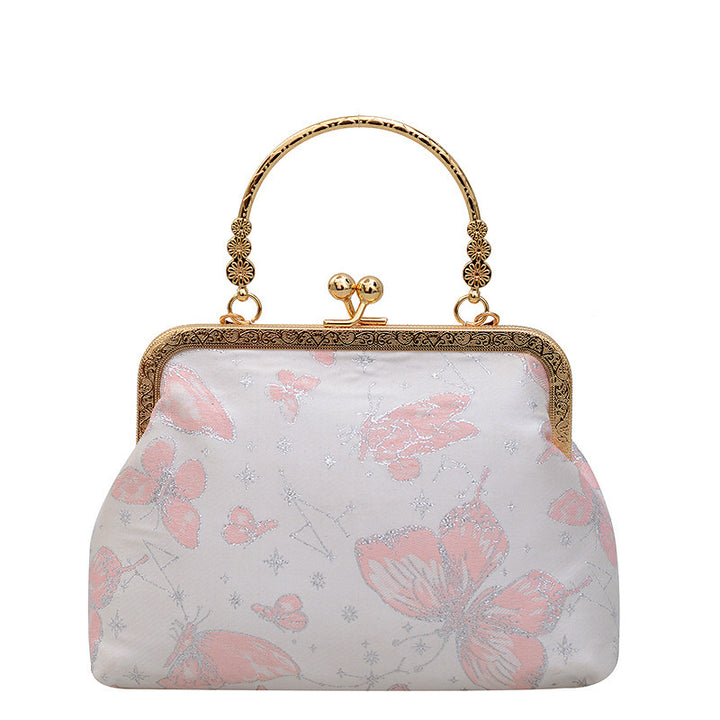 Damen elegante Abendtasche mit goldener Verzierung Nord Taschen