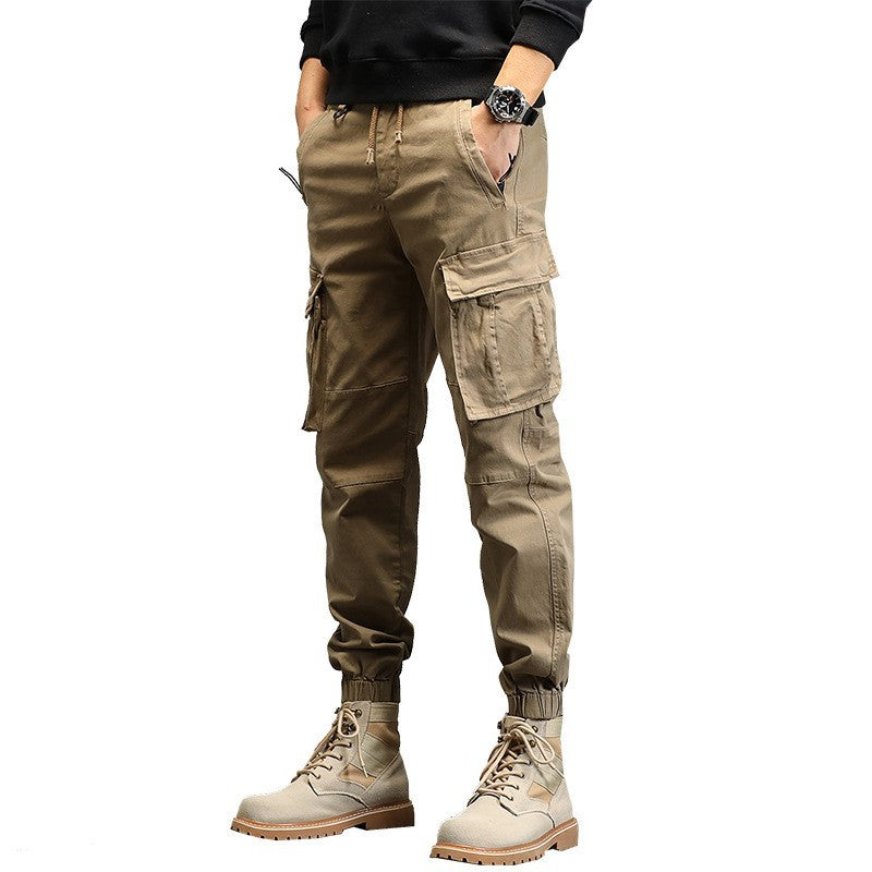 Herren Taktische Cargo‑Joggerhose mit elastischem Tunnelzugbund, Knieabnähern und Mehrfachtaschen Nord Taschen