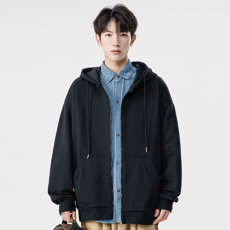 Unisex Oversize Kapuzen-Fleecejacke mit Boxy-Schnitt und Metall-Reißverschluss Nord Taschen