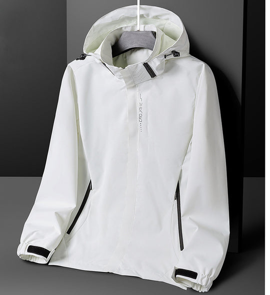Herren Leichte Softshell-Funktionsjacke mit atmungsaktivem Meshfutter und verstellbarer Kapuze Nord Taschen