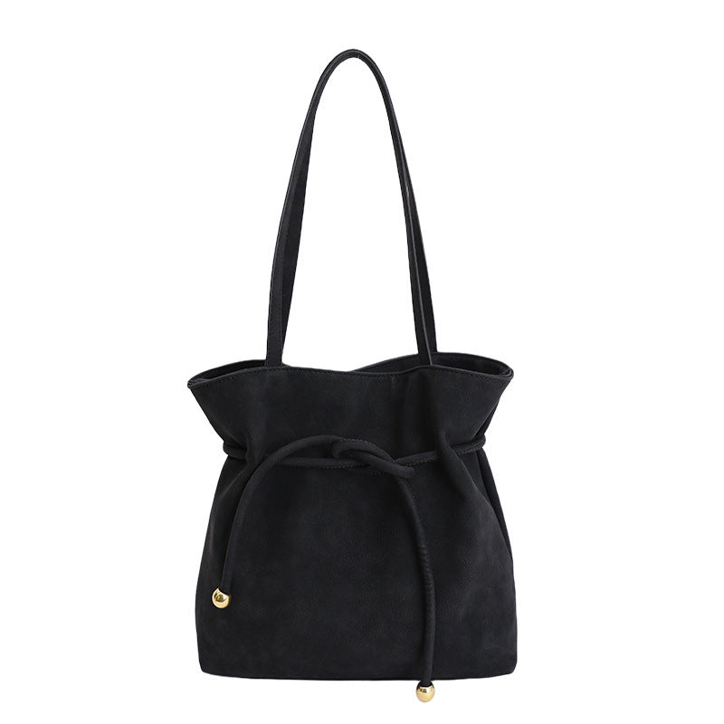 Damen Hobo-Tasche aus weichem Kunstleder mit praktischem Kordelzug Nord Taschen