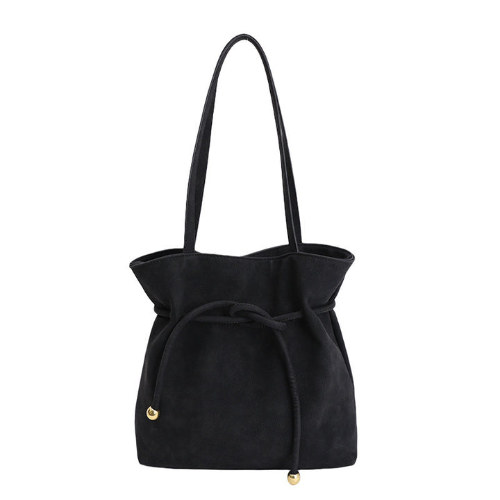 Damen Hobo-Tasche aus weichem Kunstleder mit praktischem Kordelzug Nord Taschen