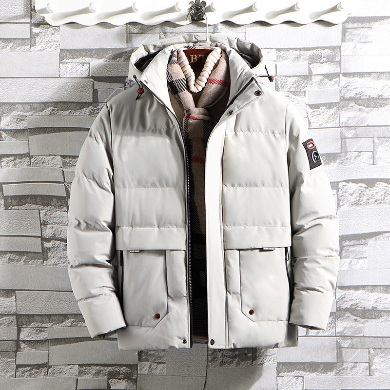 Herren wattierter Parka mit Kapuze und großen Fronttaschen Nord Taschen