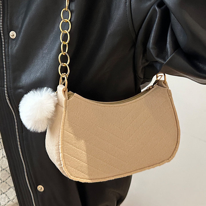 Damen Schultertasche mit elegantem geflochtenem Design Nord Taschen