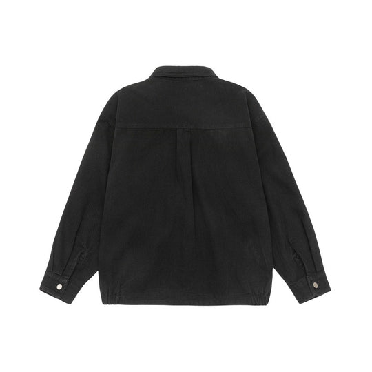 Unisex Oversize Workwear-Blousonjacke mit Druckknopf‑Front und Elastbund Nord Taschen