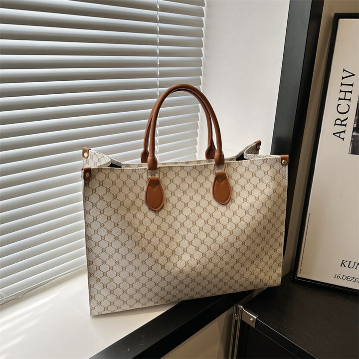 Damen elegante Tote-Tasche mit hochwertigem Monogramm-Design Nord Taschen